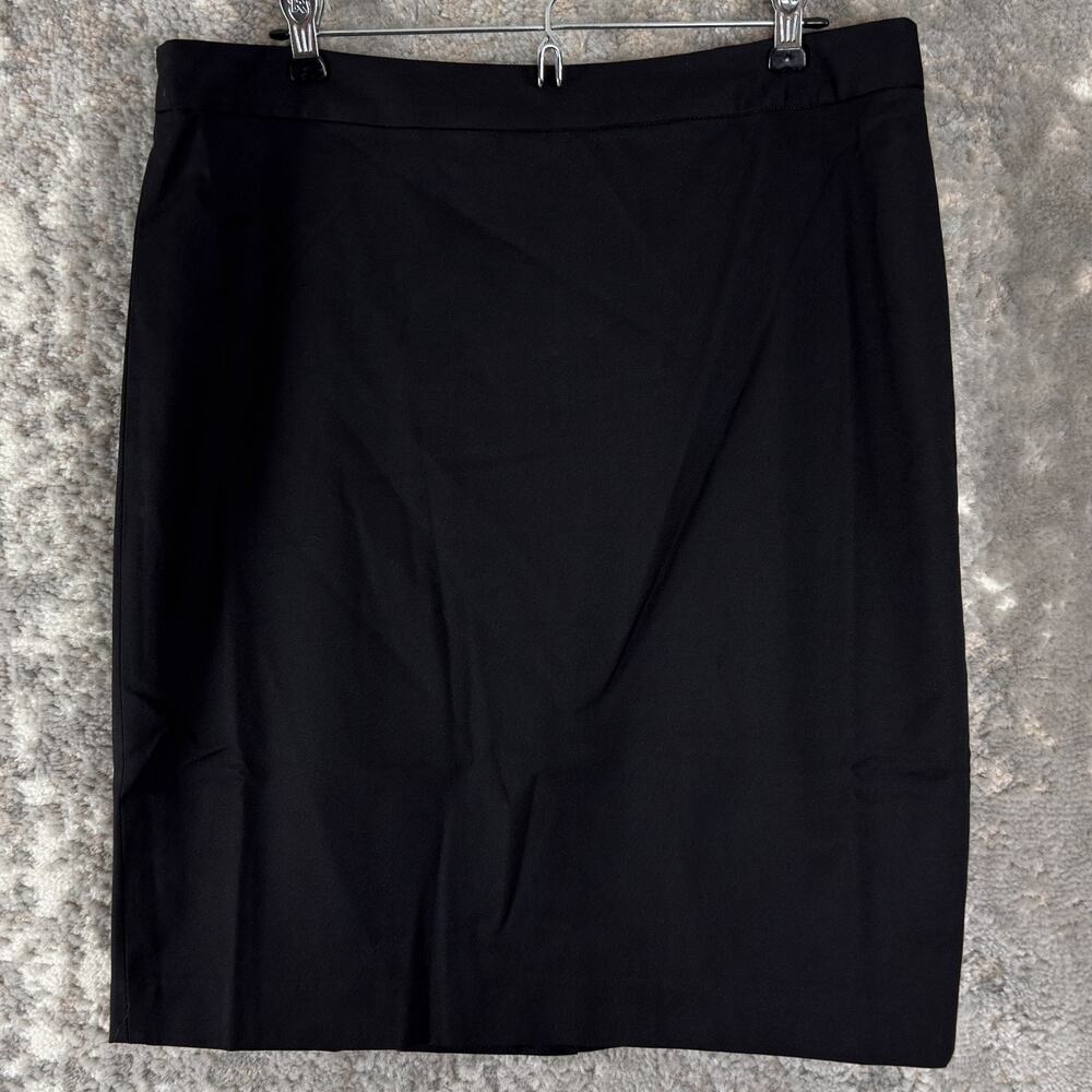 NEW Banana Republic Size 14 Minimalist Preppy Career Skirt Black Zip NWT
